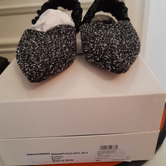 Nickolas Kirkwood Grey Melange Mules - Picture 5 of 6